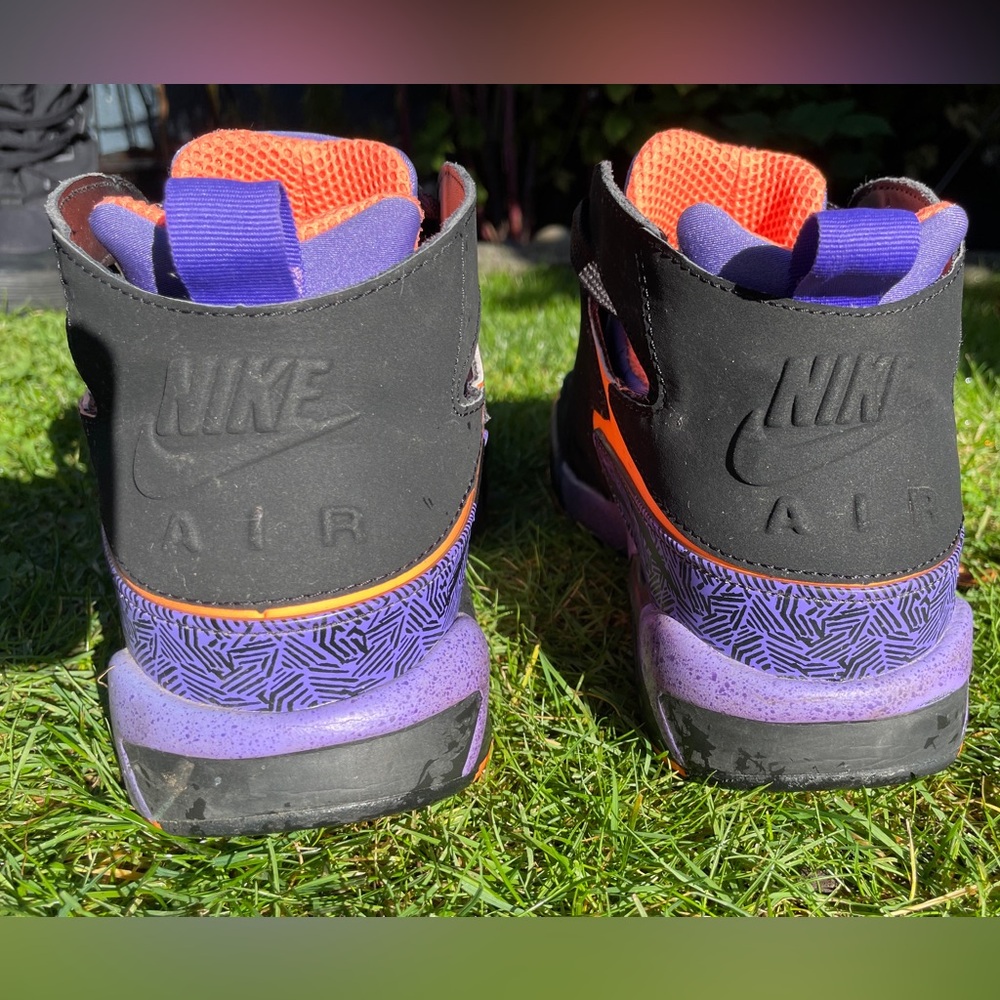 Nike Air Tech Challenge Huarache Black/Purple/Orange US11,5/EU45,5 - Picture 4 of 15